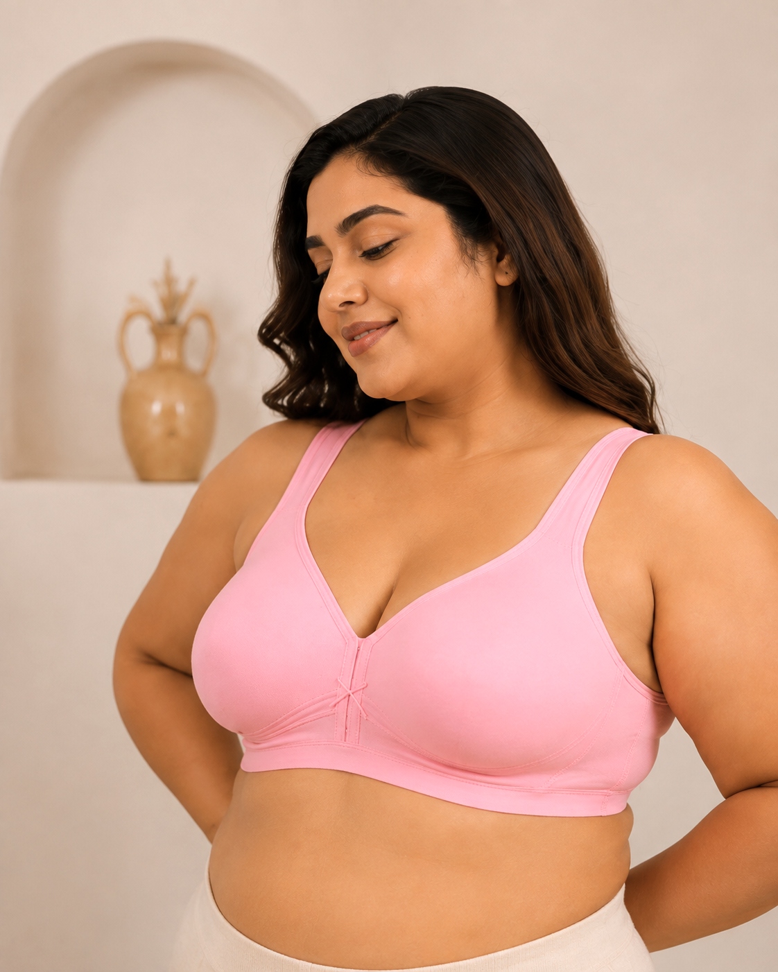 Curvy Comfort Bra (Plus Size Bra|Full Coverage Bra|Non-Padded|Wire-Free)