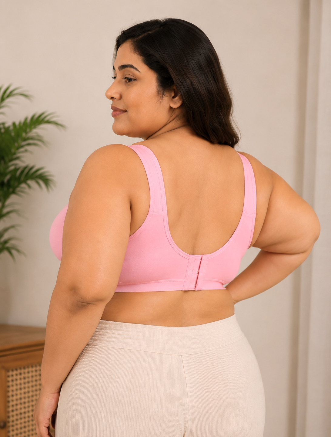 Curvy Comfort Bra (Plus Size Bra|Full Coverage Bra|Non-Padded|Wire-Free)