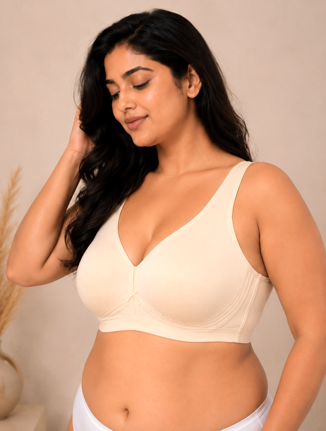 Curvy Comfort Bra (Plus Size Bra|Full Coverage Bra|Non-Padded|Wire-Free)